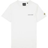 Lyle & Scott - Geborduurd T-shirt - Wit - Katoen