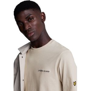 Lyle & Scott - Geborduurd T-shirt - Dark Navy - 100% Katoen