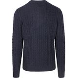 Lyle & Scott Cable Pullover Donkerblauw (navy) - Maat XS - Heren
