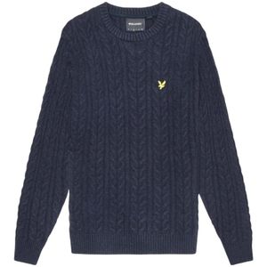 Lyle & Scott - Trui - Blauw - Katoen/Nylon/Elasthaan
