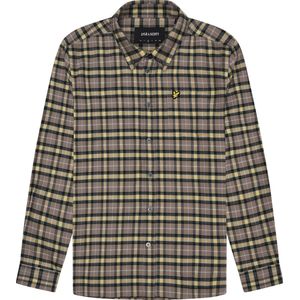 Lyle & Scott geruit flanel Argyle blauwgroen shirt met lange mouwen
