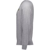 Lyle & Scott Cotton merino crew neck jumper - Mid Grey Marl