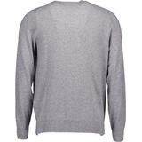 Lyle & Scott Cotton merino crew neck jumper - Mid Grey Marl