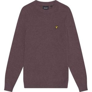 Lyle & Scott - Lambswool Blend Crew Neck Jumper - Trui - Paars