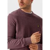 Lyle & Scott - Lambswool Blend Crew Neck Jumper - Trui - Paars