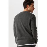 Lyle & Scott - Lambswool Blend Crew Neck Jumper - Donkergrijs - Trui