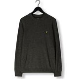 Lyle & Scott - Lambswool Blend Crew Neck Jumper - Donkergrijs - Trui