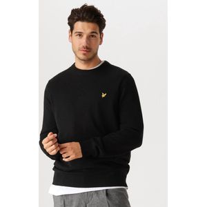 LYLE & SCOTT - Crew Neck - Sweatshirt - Zwart - Lamswolmix