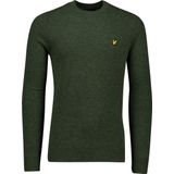 Lyle & Scott - Slim Fit Trui - Groen - 80% Lamswol, 20% Nylon