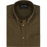 Lyle&Scott - Overhemd - Bruin - Katoen - Lange Mouwen