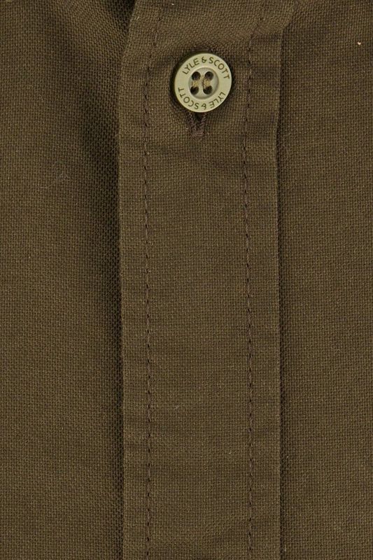Lyle&Scott - Overhemd - Bruin - Katoen - Lange Mouwen