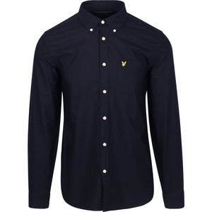 Lyle & Scott - Plain Oxford Shirt - Overhemd - Donkerblauw - Katoen