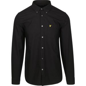 Lyle & Scott - Oxford Plain Woven Overhemd - Zwart - Heren - Katoen