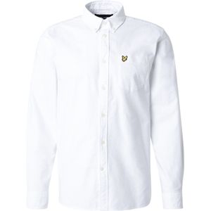 Lyle & Scott - Effen Oxford Overhemd - Wit - Heren - Katoen