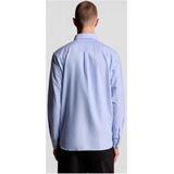 Lyle & Scott - Effen Oxford - Overhemd - Blauw - 100% Katoen