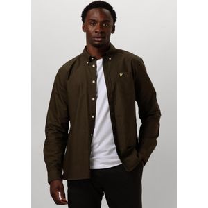 Lyle & Scott - Plain Oxford Shirt - Overhemd - Groen - Katoen