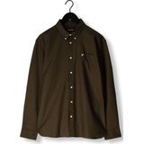 Lyle & Scott - Plain Oxford Shirt - Overhemd - Groen - Katoen