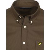 Lyle & Scott - Plain Oxford Shirt - Overhemd - Groen - Katoen