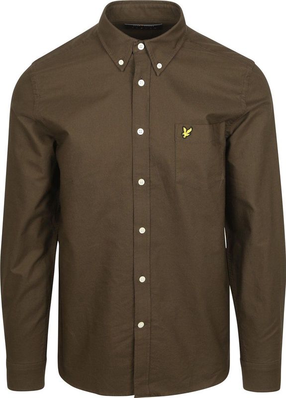 Lyle & Scott - Plain Oxford Shirt - Overhemd - Groen - Katoen