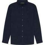 Lyle & Scott - Tonal Eagle - Overhemd - Donker Marineblauw - Katoen Poplin