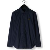 Lyle & Scott - Poplin Overhemd - Blauw - Lange Mouw - Heren
