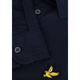 Lyle & Scott - Poplin Overhemd - Blauw - Lange Mouw - Heren