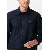 Lyle & Scott - Poplin Overhemd - Blauw - Lange Mouw - Heren