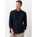 Lyle & Scott - Poplin Overhemd - Blauw - Lange Mouw - Heren