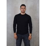 Lyle & Scott - Truien - Zwart - Wol - Merino Trui met Ronde Hals