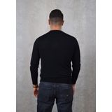 Lyle & Scott - Truien - Zwart - Wol - Merino Trui met Ronde Hals