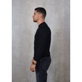 Lyle & Scott - Truien - Zwart - Wol - Merino Trui met Ronde Hals