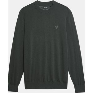 Lyle & Scott - Eagle - Trui - Gunmetal - Merinowol - Regular Fit