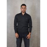 Lyle And Scott - Tonal Eagle - Merino Trui - Grijs - 1-4 Rits