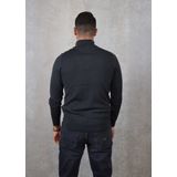Lyle And Scott - Tonal Eagle - Merino Trui - Grijs - 1-4 Rits