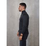 Lyle And Scott - Tonal Eagle - Merino Trui - Grijs - 1-4 Rits