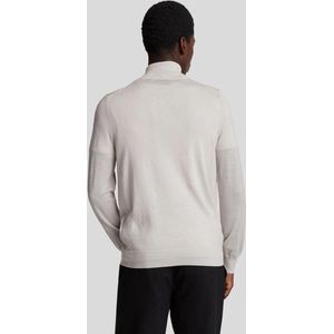 Lyle & Scott - Trui - Beige - Merino - Tonal Eagle - Quarter Zip