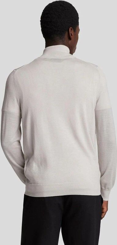 Lyle & Scott Merino Wol 1/4 Zip Trui - Cove