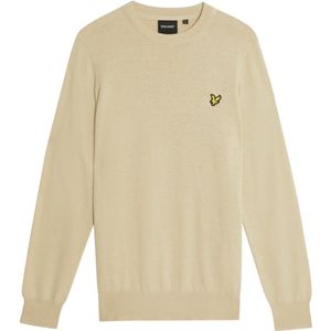 Lyle and Scott - Cotton Merino Crewneck - Zand - Trui