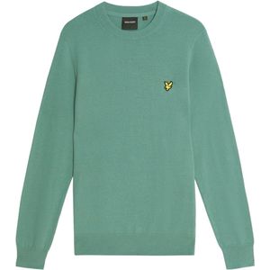 Lyle and Scott - Cotton Merino Crewneck - Aqua - Trui