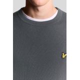 Lyle & Scott - Katoenen Merino Ronde Hals Trui - Zwart