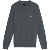 Lyle & Scott - Katoenen Merino Ronde Hals Trui - Zwart