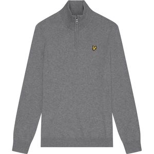 Lyle & Scott - Cotton Merino Quarter Zip - Trui - Deep Water