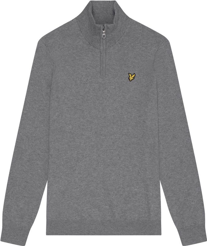 Lyle & Scott - Cotton Merino Quarter Zip - Trui - Deep Water
