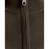 Lyle & Scott - Cotton Merino Quarter Zip - Trui - Espresso
