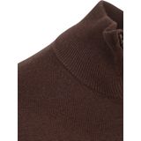 Lyle & Scott - Cotton Merino Quarter Zip - Trui - Espresso