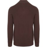 Lyle & Scott - Cotton Merino Quarter Zip - Trui - Espresso