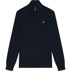 Lyle & Scott - Engineered Rib Crew Neck - Trui - Black Ice