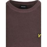 Lyle & Scott - Engineered Rib Crew Neck - Trui - Espresso
