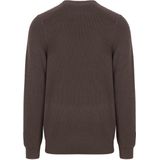 Lyle & Scott - Engineered Rib Crew Neck - Trui - Espresso