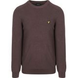 Lyle & Scott - Engineered Rib Crew Neck - Trui - Espresso